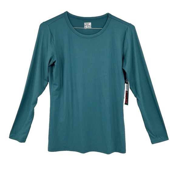 32 Degrees Heat  Long Sleeve T Shirt Teal Women's L - Picture 1 of 6